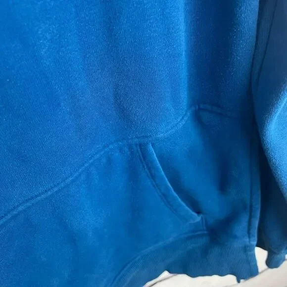 Athleta Women's Blue Fleece Lined Hoodie Sweatshirt Size S - Picture 7 of 10
